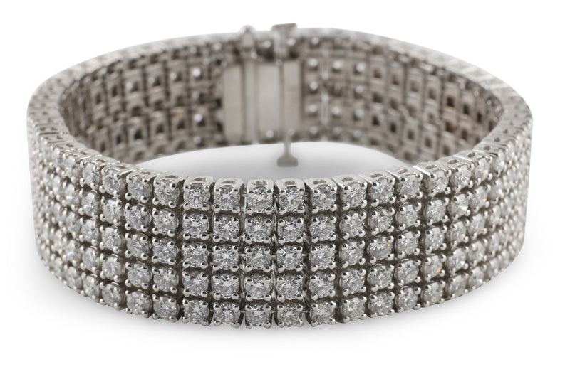 Five-Row Diamond Bracelet