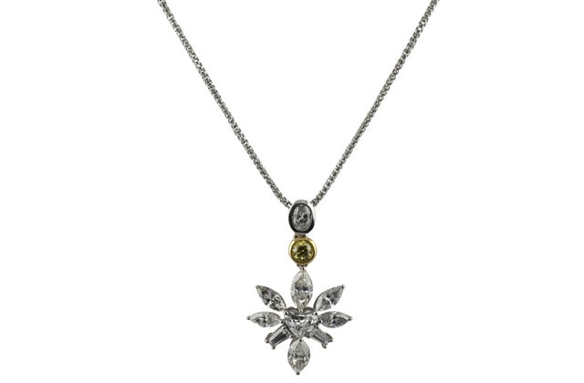 Sapphire Snowflake Necklace