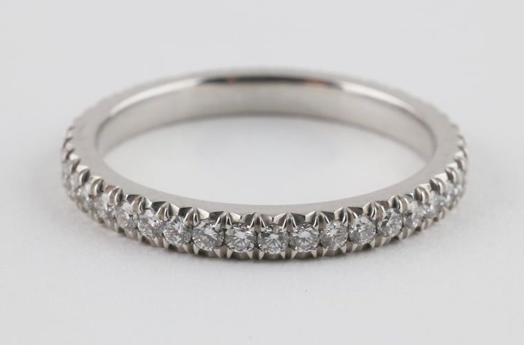 French Pave Eternity Band