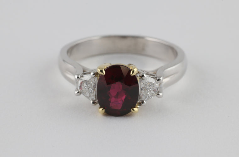 Oval Ruby Ring