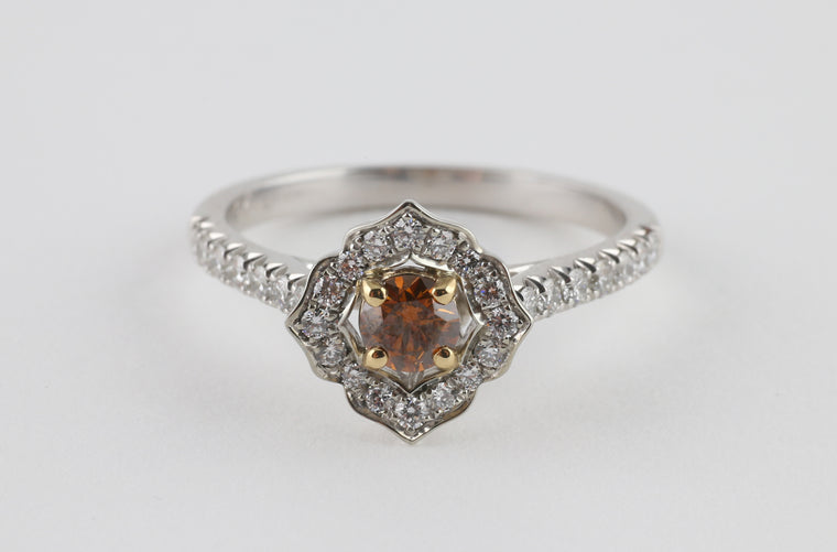 Cognac Star Ring